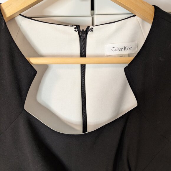 Calvin Klein Black Sheath Mini Dress - Size 4, NWT - Picture 2 of 10